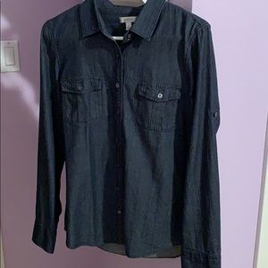 J.Crew denim blouse